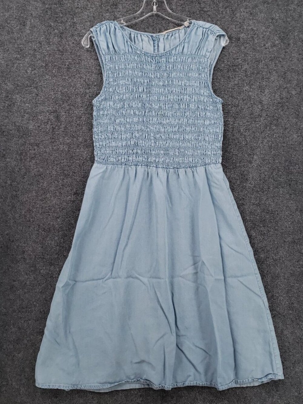 Soft Surroundings Dress Womens Medium Blue Le Bons Temps A line Sleeveless